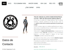 Tablet Screenshot of bcndivingshop.com